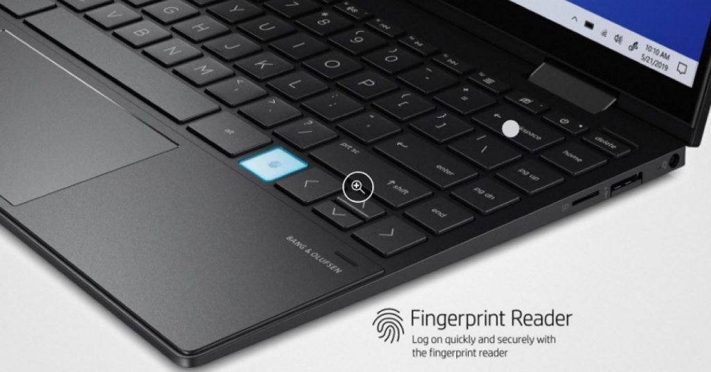 HP Envy x360 13 Review - Finger Print