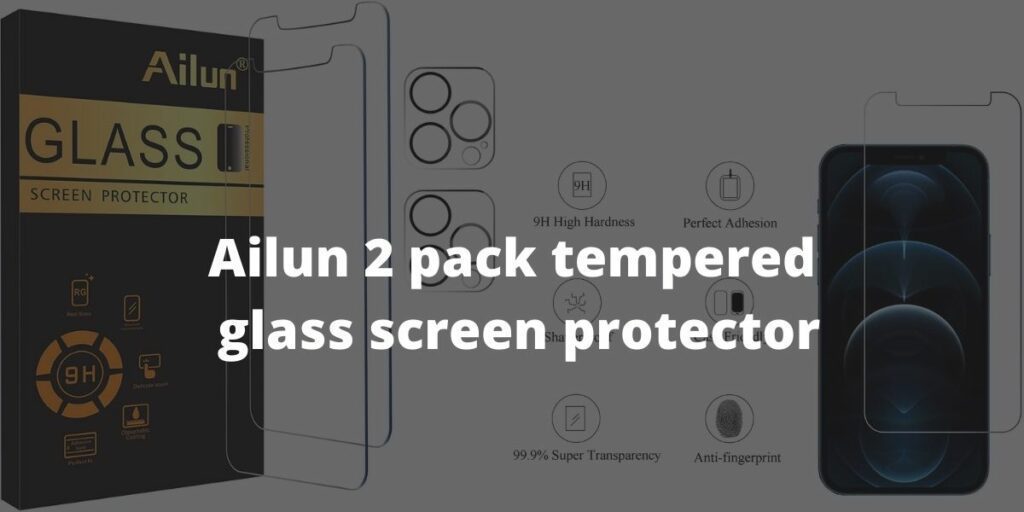 Ailun 2 pack tempered glass screen protector