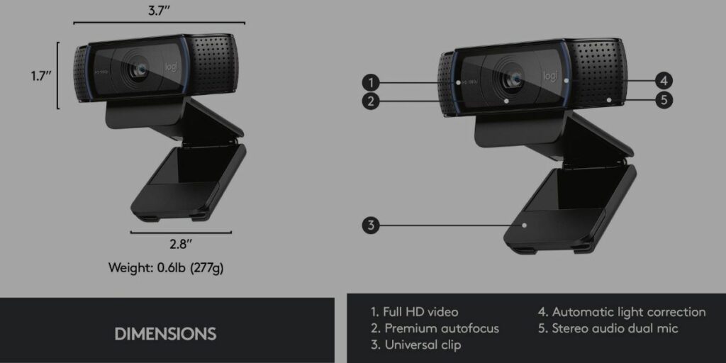 Logitech C920 análisis  47 características detalladas