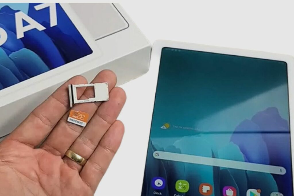 Can you put a SIM card in a Samsung Galaxy tab A7