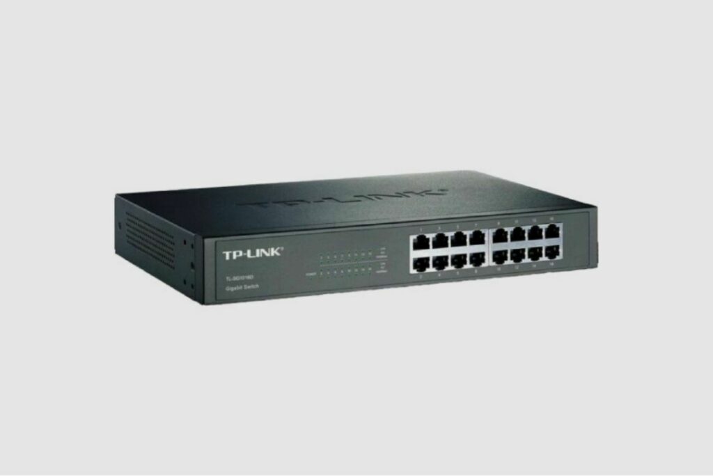 Features of the TP-link 16 port gigabit switch