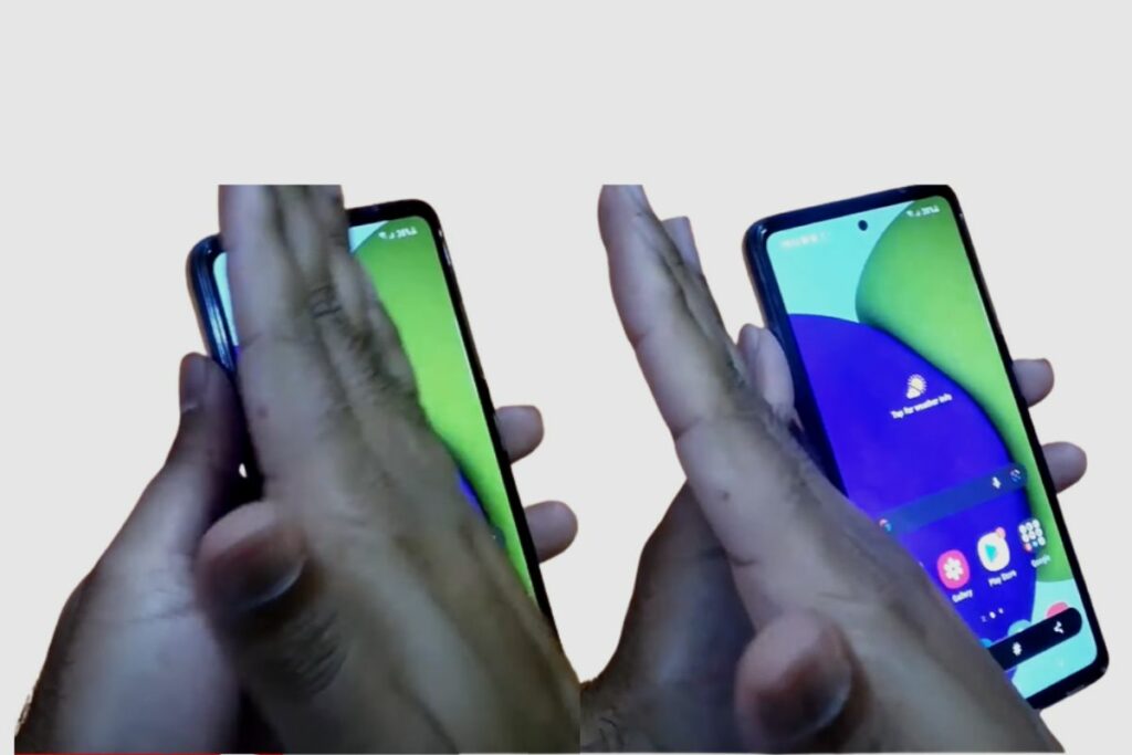 How to Take a Screenshot Using “Samsung’s Palm Swipe to Capture Gesture” on the Samsung Galaxy A02S