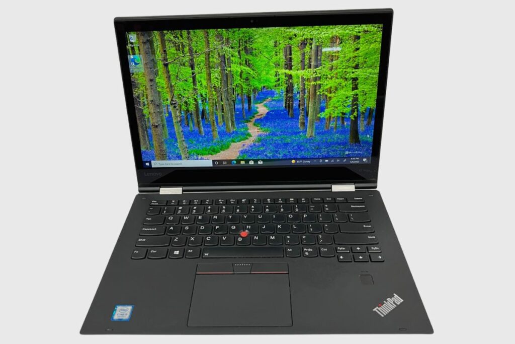 Where is the Power Button on Lenovo ThinkPad X1 Yoga Laptop?