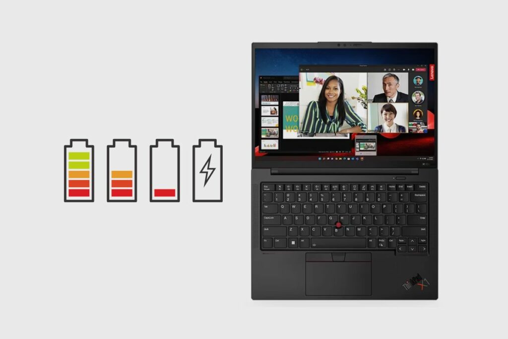 Where is the Power Button on Lenovo ThinkPad X1 Yoga Laptop?