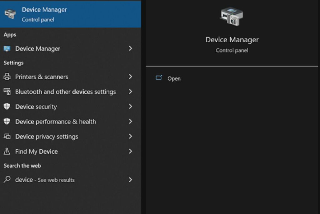 How to Open Device Manager