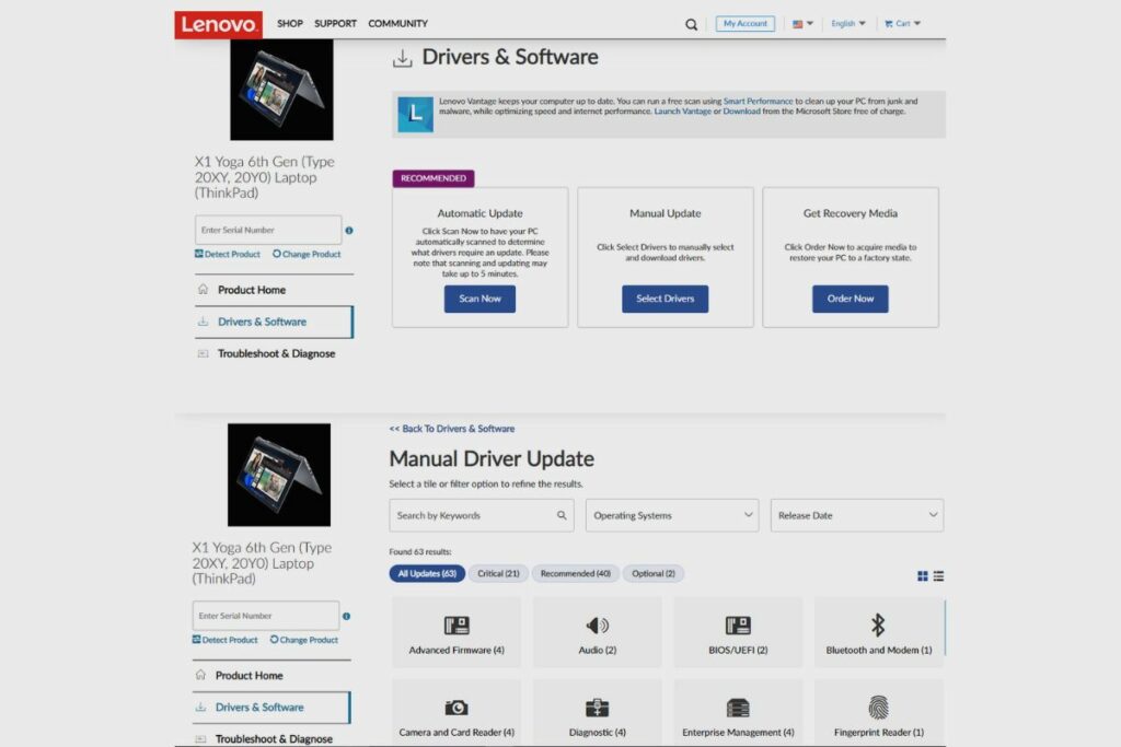 Lenovo ThinkPad X1 Yoga Driver Download